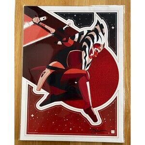 Star Wars Danny Haas Ahsoka Tano I Will Avenge His Death Rebels Art SIGNED 8/295
